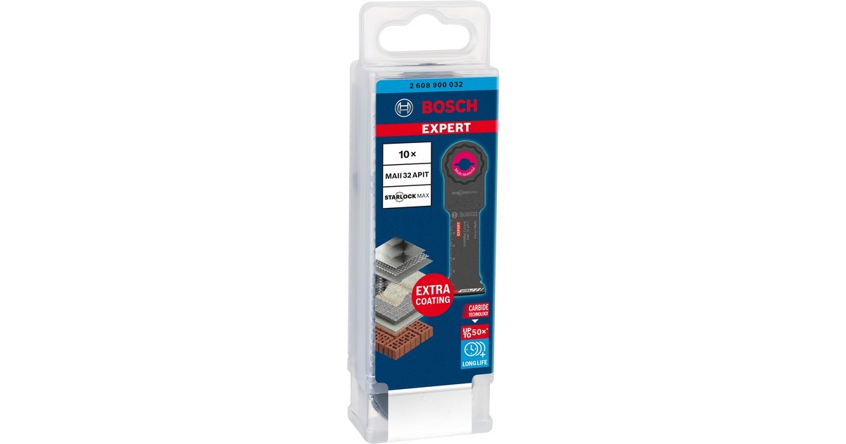 Bosch Tauchsägeblatt Expert MAII 32 APIT MultiMax(10 Stück, Carbide, Breite 32mm)