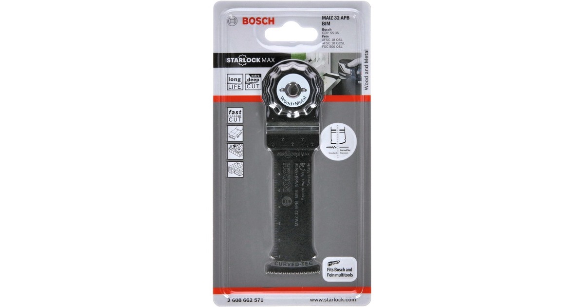 Bosch Tauchsägeblatt MAIZ 32 APB Wood + Metal(BIM, Breite 32mm)