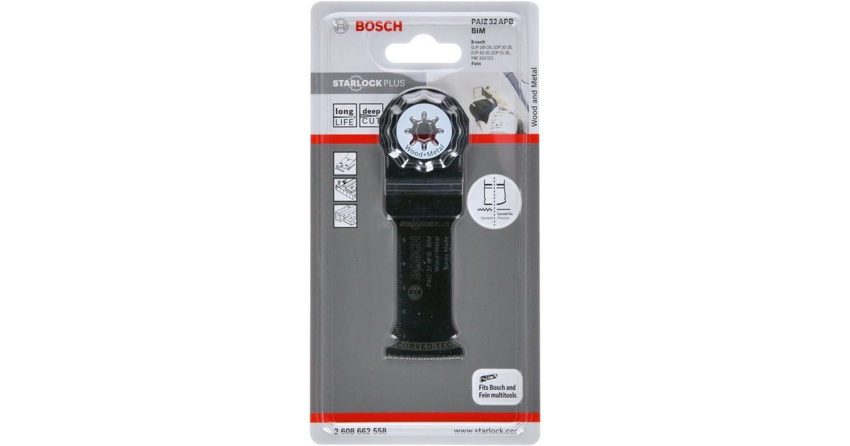 Bosch Tauchsägeblatt PAIZ 32 APB Wood + Metal(BIM, Breite 32mm)
