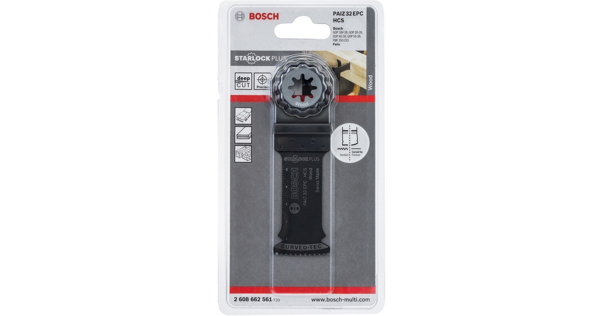 Bosch Tauchsägeblatt PAIZ 32 EPC Wood(HCS, Breite 32mm)