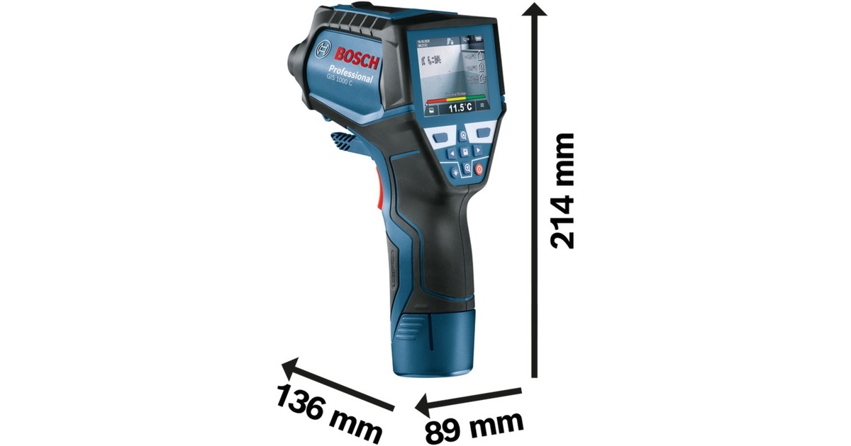 Bosch Thermodetektor GIS 1000 C Professional(blau/schwarz, Karton)