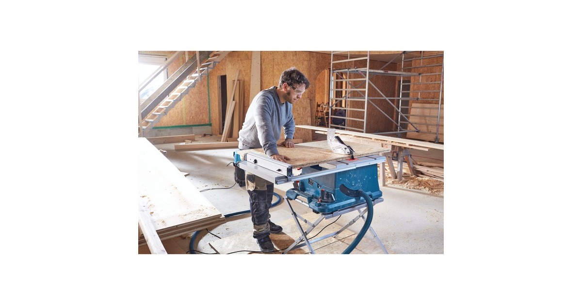Bosch Tischkreissäge GTS 635-216 Professional + Tisch GTA 560(blau/silber, 1.600 Watt)