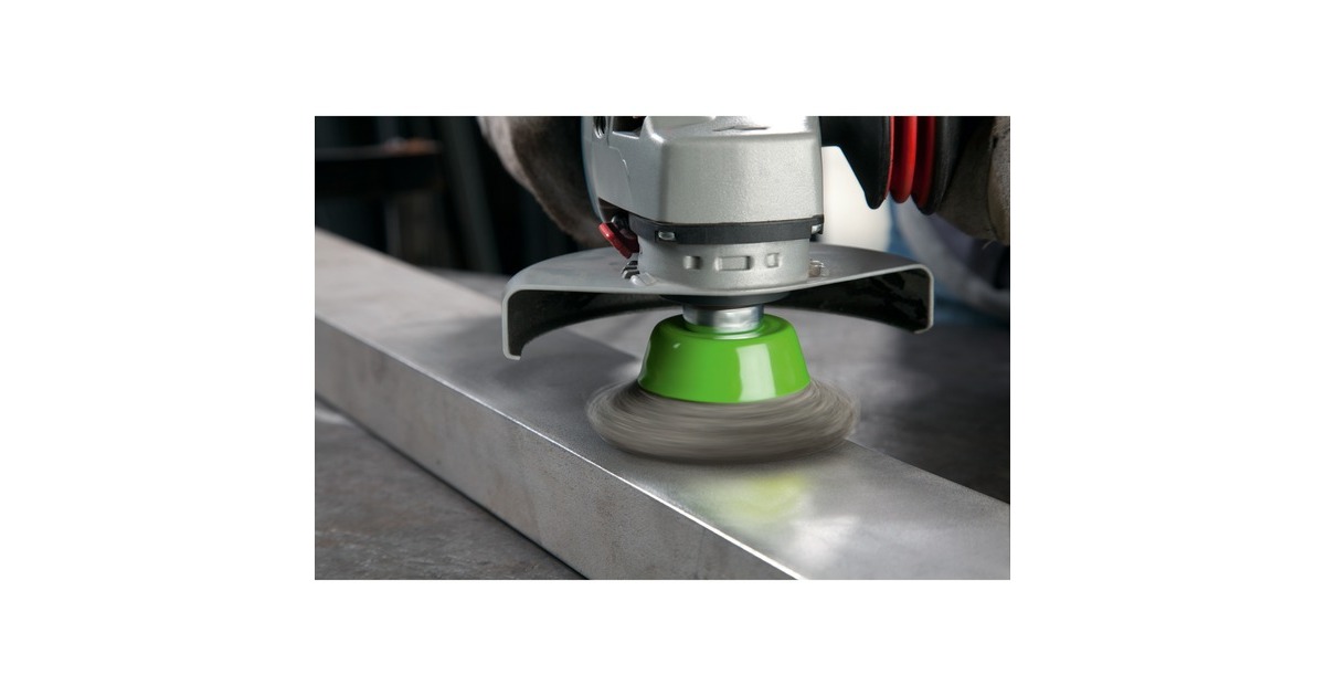 Bosch Topfbürste Clean for Inox, Ø 65mm, gewellt(0,3mm Edelstahldraht, M14, für Winkelschleifer)