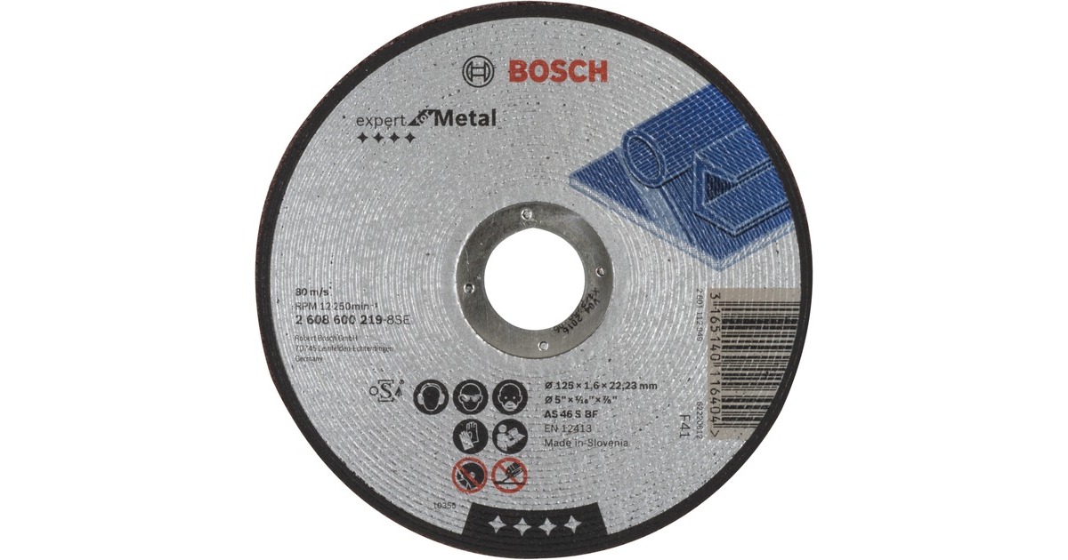 Bosch Trennscheibe Expert for Metal, Ø 125mm(Bohrung 22,23mm, AS 46 S BF)
