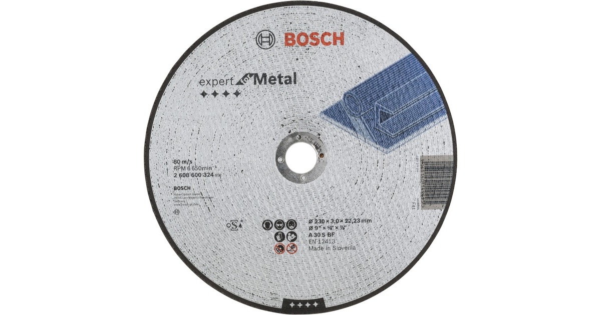 Bosch Trennscheibe Expert for Metal, Ø 230mm(Bohrung 22,23mm, A 30 S BF)