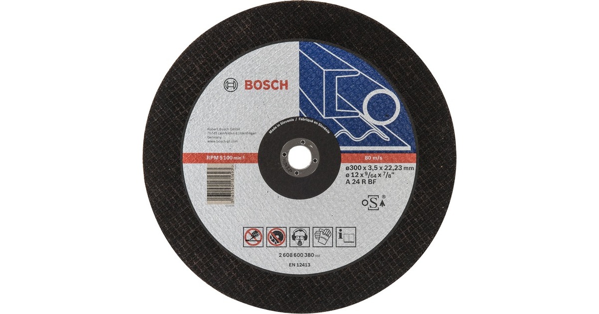 Bosch Trennscheibe Expert for Metal, Ø 300mm(Bohrung 22,23mm, A 24 R BF)