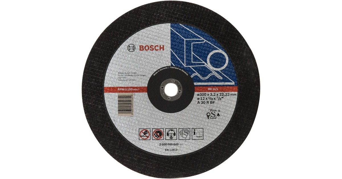 Bosch Trennscheibe Expert for Metal, Ø 300mm(Bohrung 22,23mm, A 30 R BF)