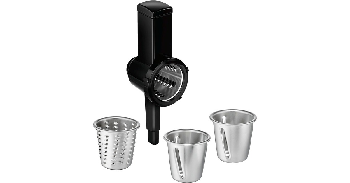 Bosch Trommelschnitzler MUZ9RV1, Zerkleinerer(schwarz/edelstahl, für Küchenmaschine OptiMUM)