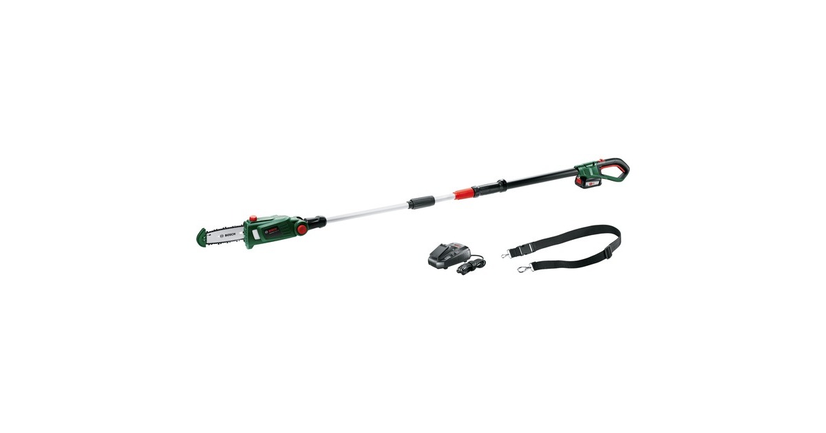 Bosch UniversalChainPole 18, 18Volt, Hochentaster(grün/schwarz, Li-Ionen Akku 2,5Ah, POWER FOR ALL ALLIANCE)