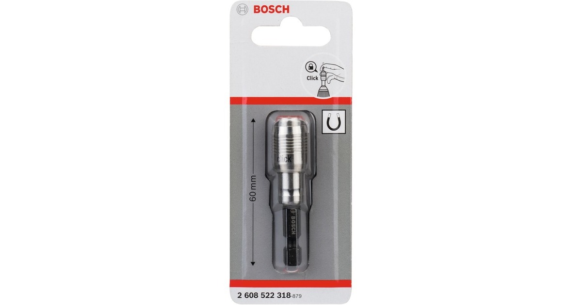 Bosch Universalhalter, magnetisch, mit One-Click-Funktion, 1/4