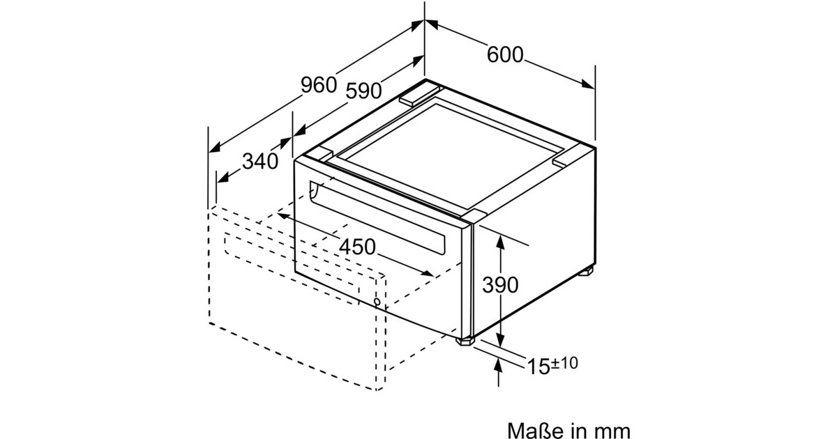 Bosch Universalpodest WTZPW20D, Untergestell(weiß) Bosch Universalpodest WTZPW20D, Untergestell(weiß)