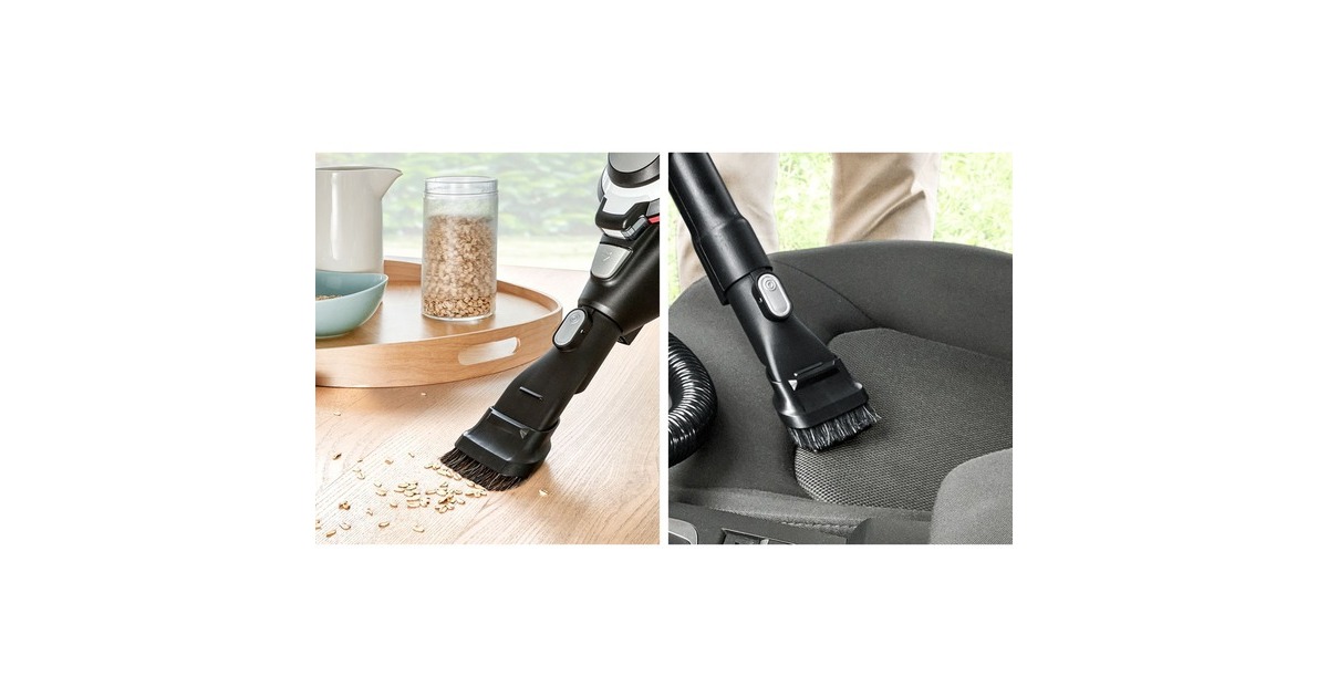 Bosch Unlimited 2in1 Möbelpinsel und Polsterdüse BHZU21N(schwarz, für Akku-Handstaubsauger)
