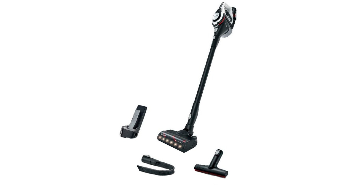 Bosch Unlimited (BKS8214W), Stielstaubsauger(weiß/schwarz)