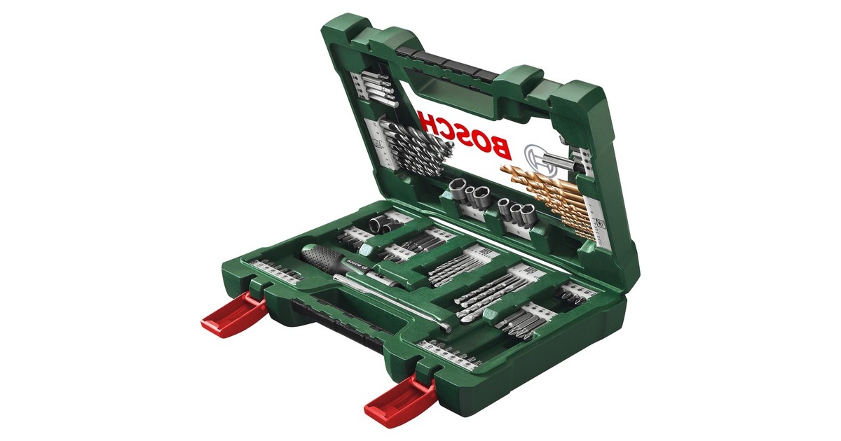 Bosch V-Line TIN Bohrer- / Bit-Set, 91-teilig, Bohrer- & Bit-Satz(grün)