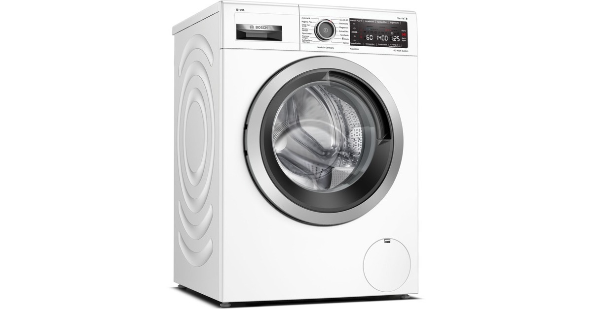 Bosch WAV28K44 Serie 8, Waschmaschine(weiß, i-DOS, 4D Wash System)