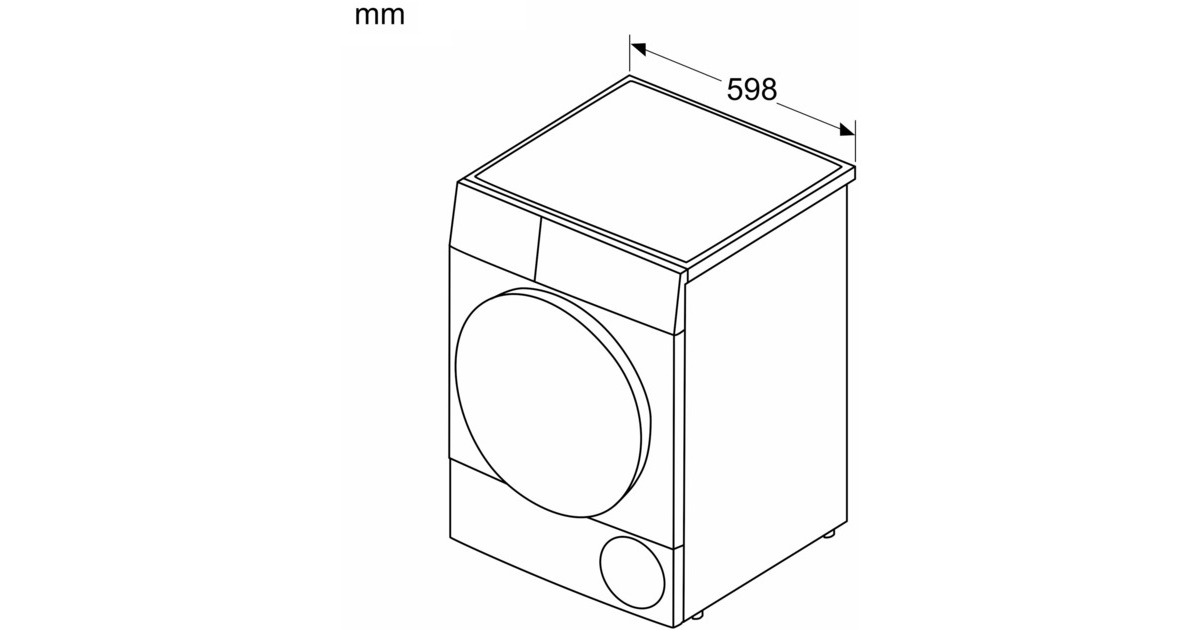 Bosch WQB246C40 Serie 8, Wärmepumpen-Kondensationstrockner(weiß)