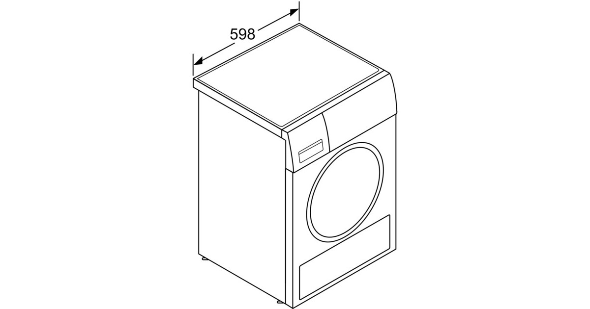 Bosch WQG233D20 Serie | 6, Wärmepumpen-Kondensationstrockner(weiß)
