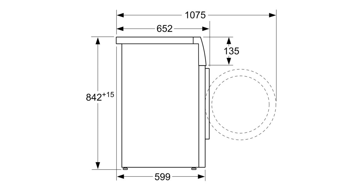 Bosch WQG233D20 Serie | 6, Wärmepumpen-Kondensationstrockner(weiß)