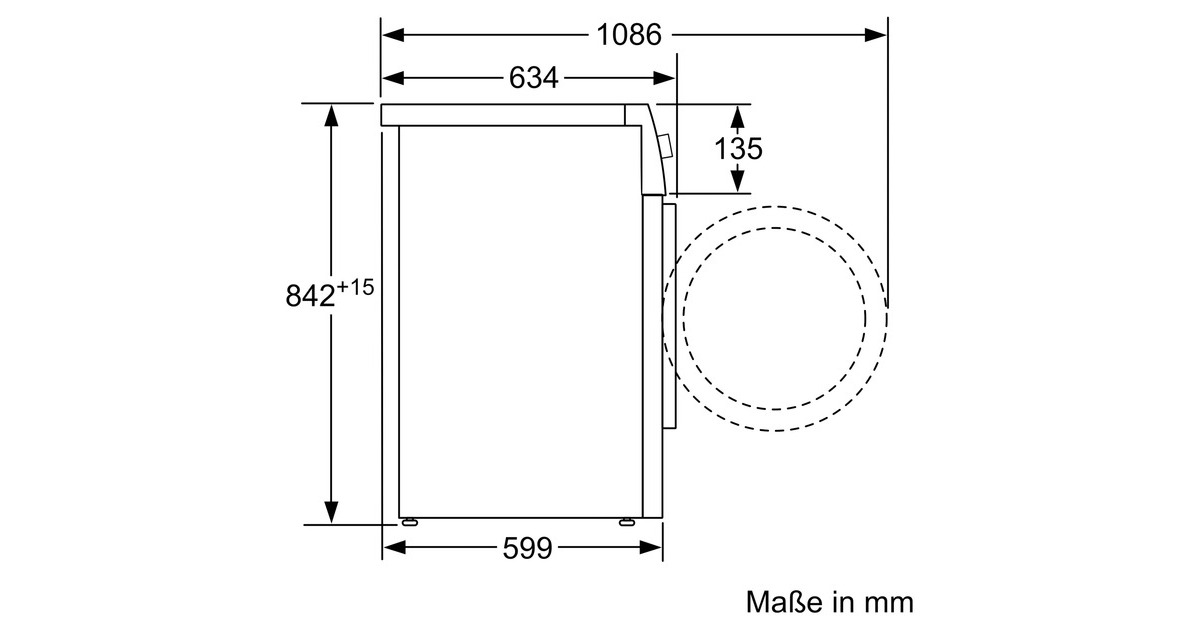 Bosch WQG233D40 Serie | 6, Wärmepumpen-Kondensationstrockner(weiß)
