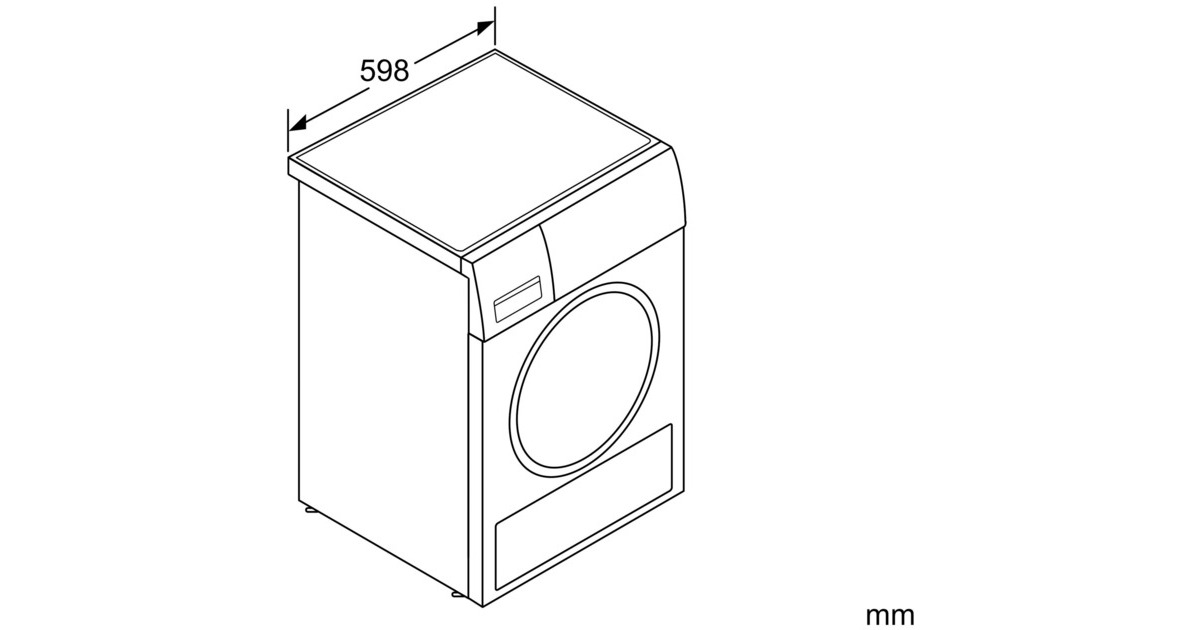 Bosch WQG241000 Serie | 6, Wärmepumpen-Kondensationstrockner(weiß/schwarz)