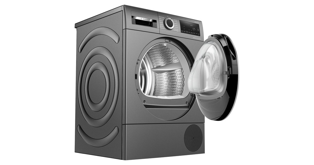 Bosch WQG2450R10 Serie 6, Wärmepumpen-Kondensationstrockner(silber/dunkelgrau)