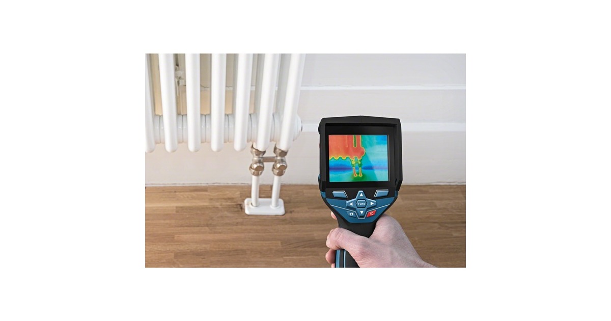 Bosch Wärmebildkamera GTC 400 C Professional, 12Volt, Thermodetektor(blau/schwarz, Li-Ionen-Akku 2,0Ah, L-BOXX)