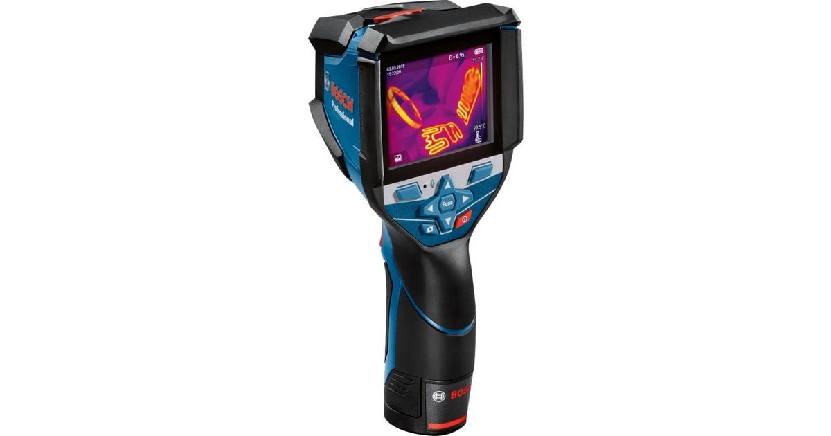 Bosch Wärmebildkamera GTC 600 C Professional, 12Volt, Thermodetektor(blau/schwarz, Li-Ionen-Akku 2,0Ah, L-BOXX)