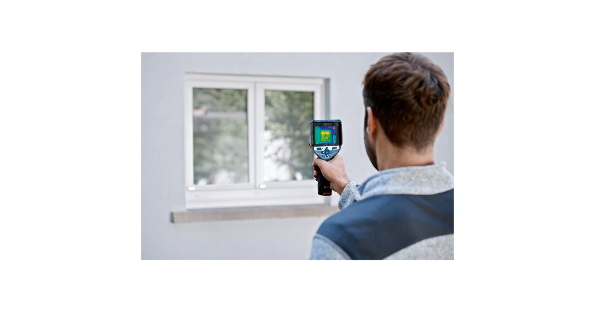 Bosch Wärmebildkamera GTC 600 C Professional, 12Volt, Thermodetektor(blau/schwarz, Li-Ionen-Akku 2,0Ah, L-BOXX)