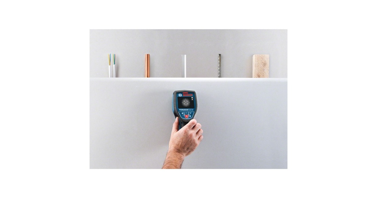 Bosch Wallscanner D-tect 120 Professional, 12Volt, Ortungsgerät(blau/schwarz, Li-Ionen-Akku 2,0 Ah, in L-BOXX 136)