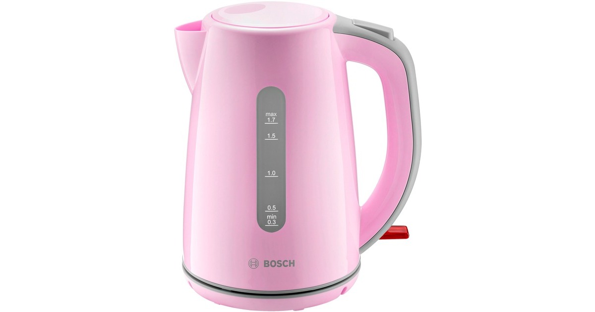 Bosch Wasserkocher CompactClass TWK7500K(pink/hellgrau, 1,7 Liter)