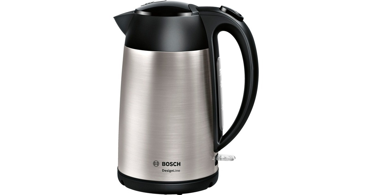 Bosch Wasserkocher DesignLine TWK3P420(edelstahl/schwarz, 1,7 Liter)