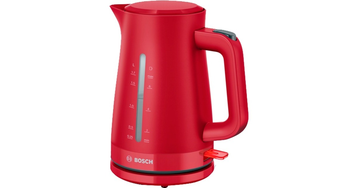 Bosch Wasserkocher MyMoment TWK3M124(rot, 2.400 Watt, 1,7 Liter)