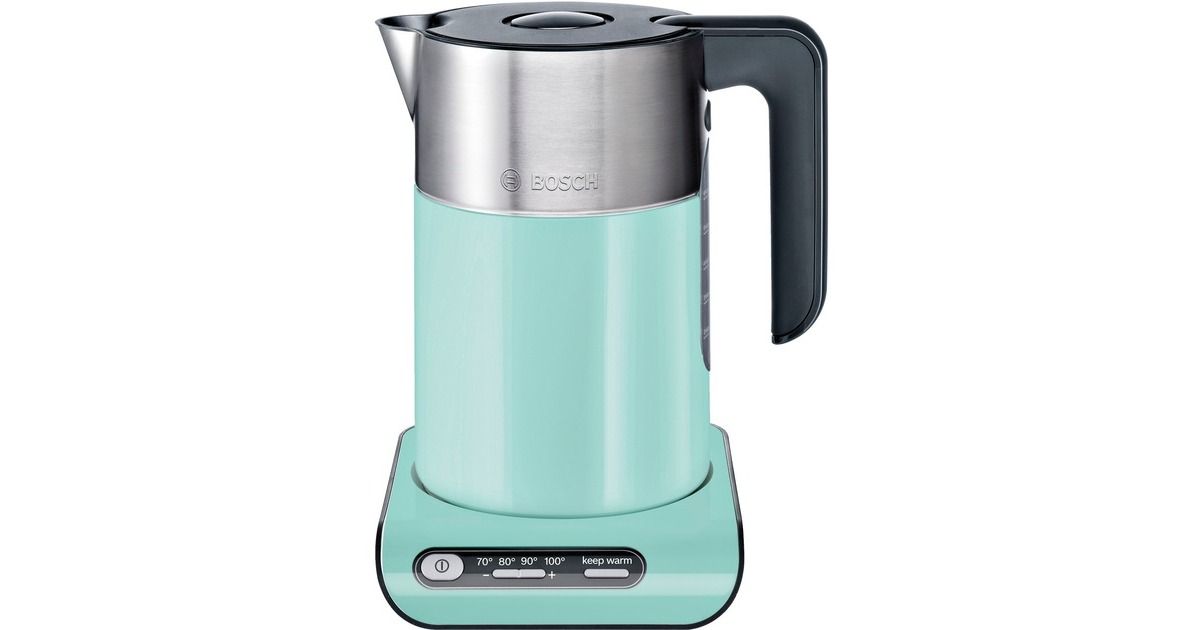 Bosch Wasserkocher Styline TWK8612P(türkis, 1,5 Liter)