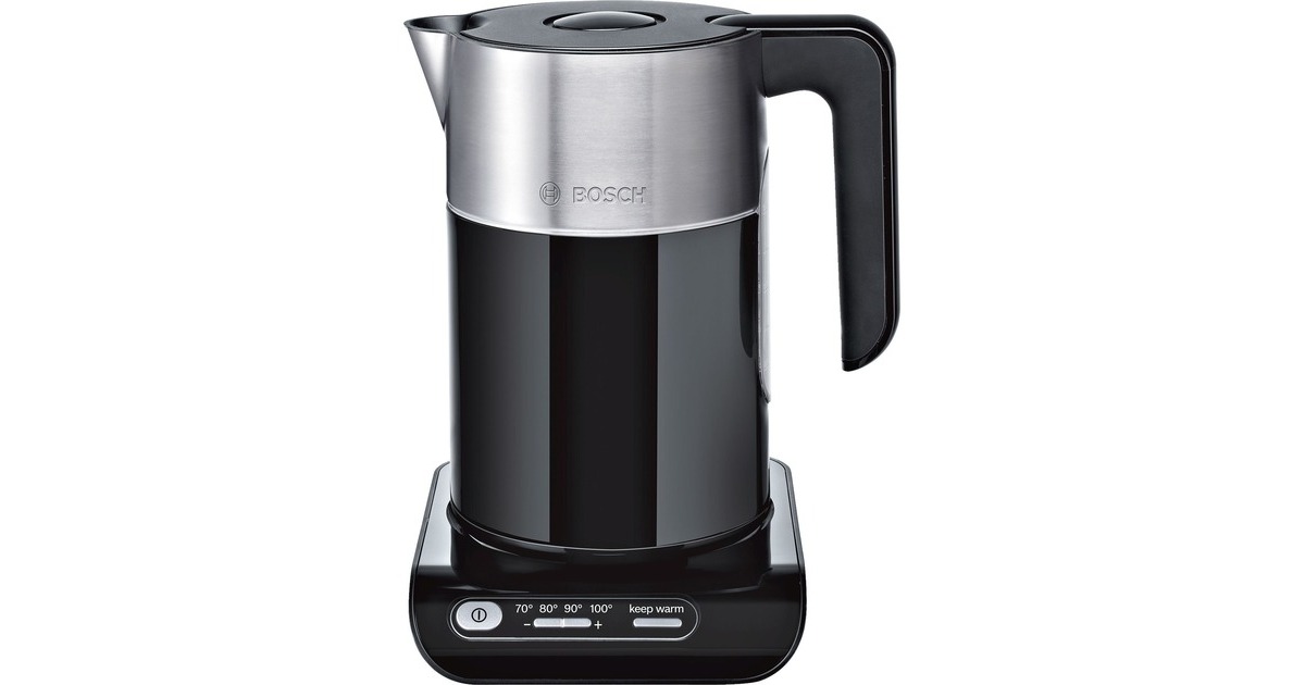 Bosch Wasserkocher Styline TWK 8613 P(schwarz/silber, 1,5 Liter)
