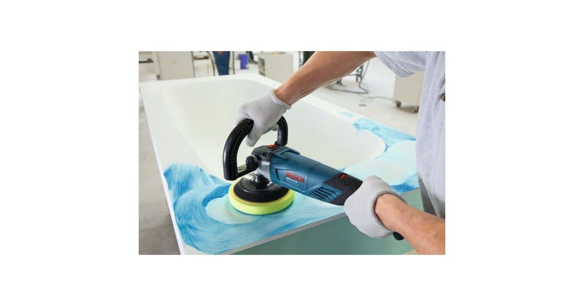 Bosch Winkelpolierer GPO 14CE, Poliermaschine(blau, 1.400 Watt)