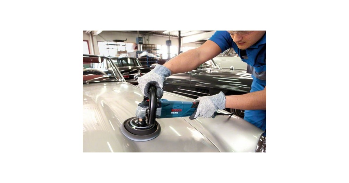 Bosch Winkelpolierer GPO 14CE, Poliermaschine(blau, 1.400 Watt)