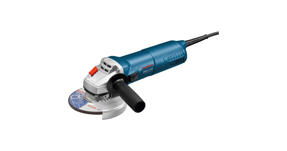Bosch Winkelschleifer GWS 11-125 Professional(blau, Handwerkerkoffer, 1.100 Watt)