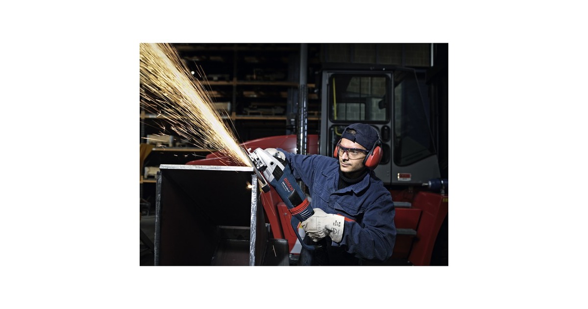 Bosch Winkelschleifer GWS 1400 Professional(blau/schwarz, 1.400 Watt)