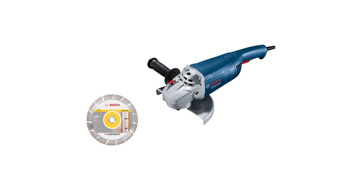 Bosch Winkelschleifer GWS 20-230 P Professional(blau, 2.000 Watt, inkl. Diamanttrennscheibe)
