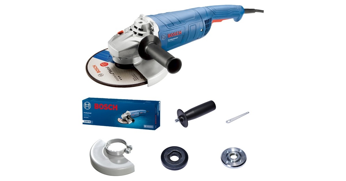 Bosch Winkelschleifer GWS 2200 J Professional(blau, 2.200 Watt)