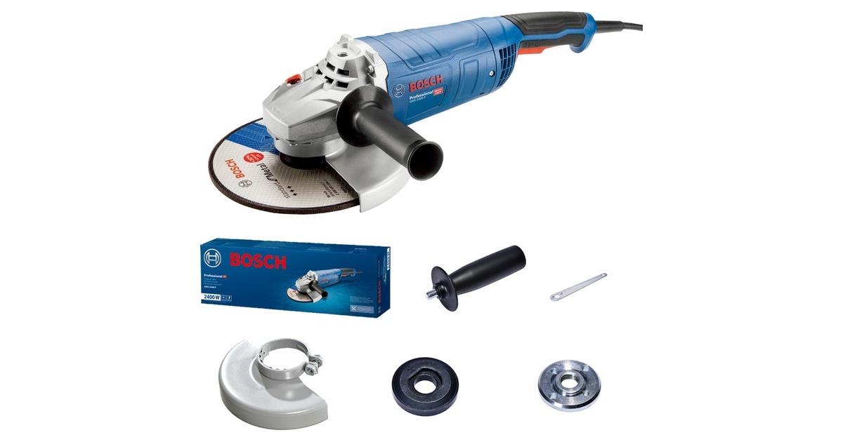 Bosch Winkelschleifer GWS 2400 P Professional(blau, 2.200 Watt)