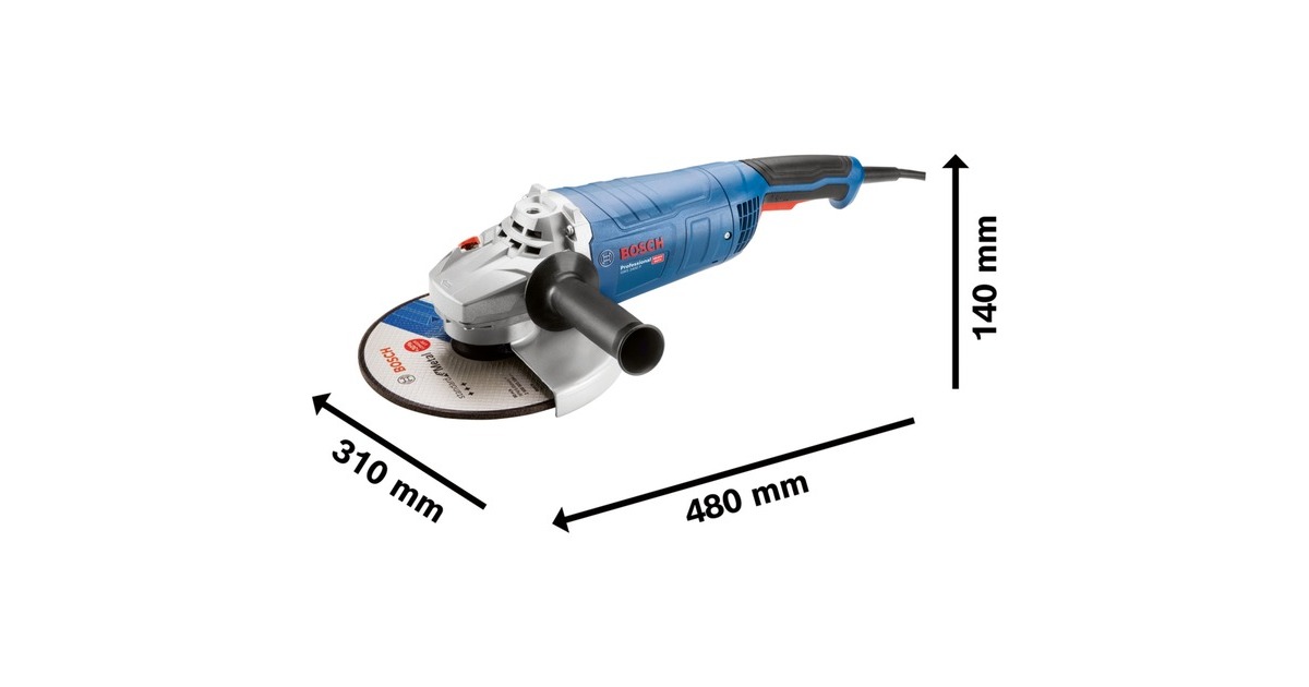 Bosch Winkelschleifer GWS 2400 P Professional(blau, 2.200 Watt)