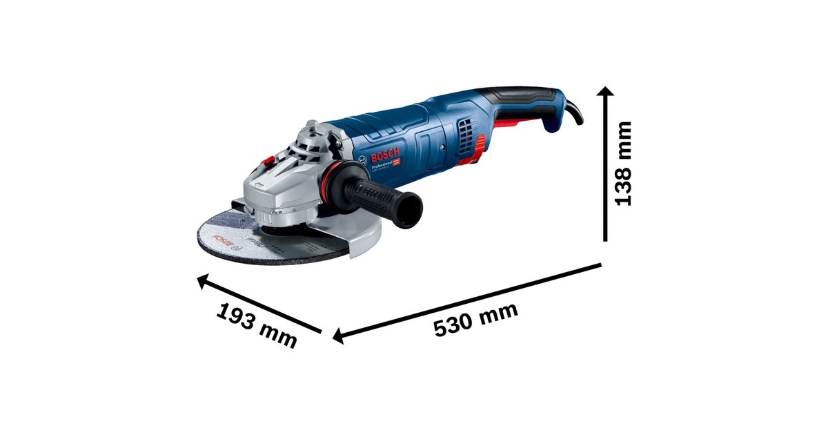 Bosch Winkelschleifer GWS 24-230 PZ Professional(blau, 2.400 Watt)