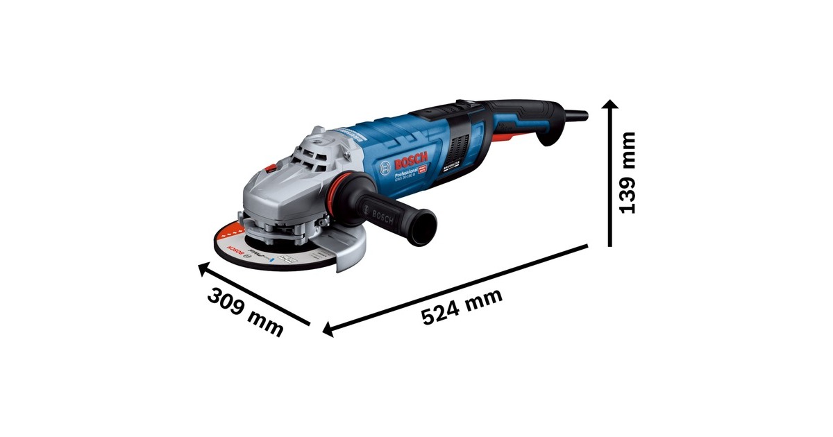 Bosch Winkelschleifer GWS 30-180 B Professional(blau/schwarz, 2.800 Watt)