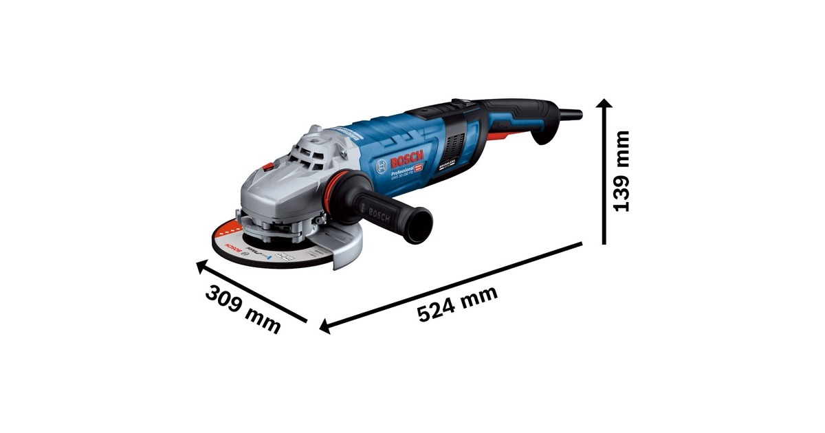 Bosch Winkelschleifer GWS 30-230 PB Professional(blau/schwarz, 2.800 Watt)
