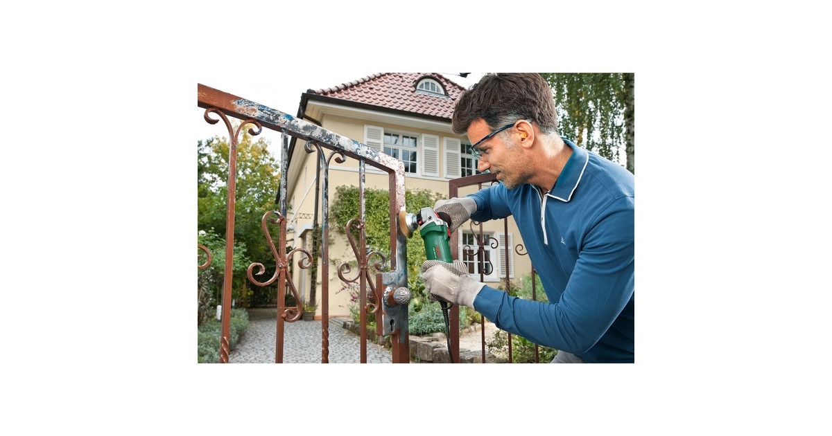 Bosch Winkelschleifer PWS 850-125 + SystemBox(grün/schwarz, 850 Watt)