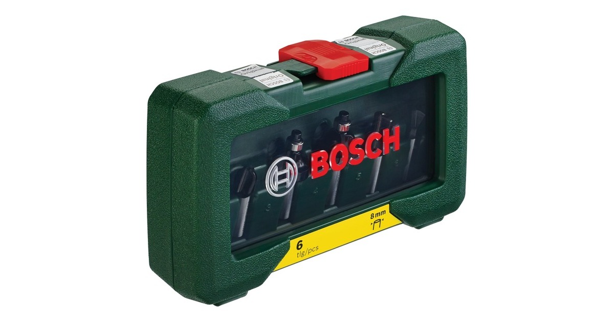 Bosch Wolfram-Carbide-Fräser-Set, 6-teilig(8mm-Schaft)