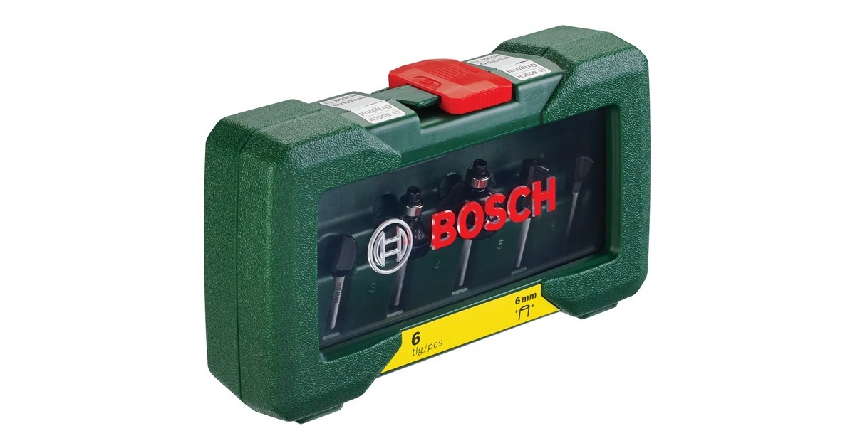 Bosch Wolfram-Carbide-Fräser-Set, 6-teilig(6mm-Schaft)