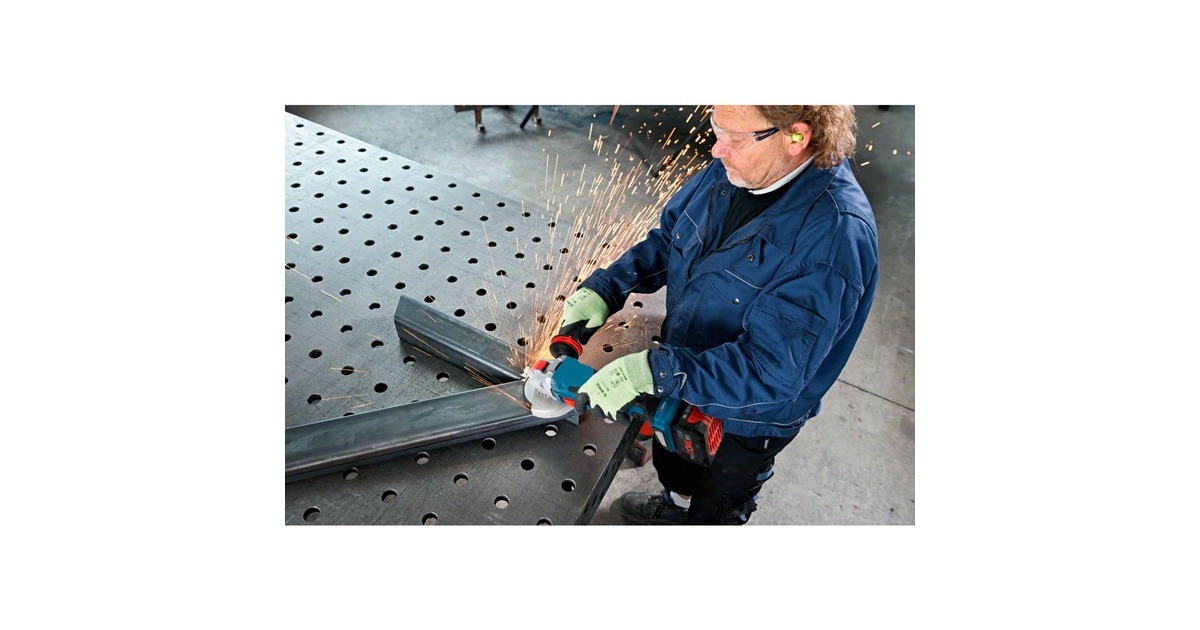 Bosch X-LOCK Akku-Winkelschleifer BITURBO GWX 18V-15 C Professional(blau/schwarz, 2x Akku ProCORE18V 8,0Ah, Bluetooth Modul, in L-BOXX)