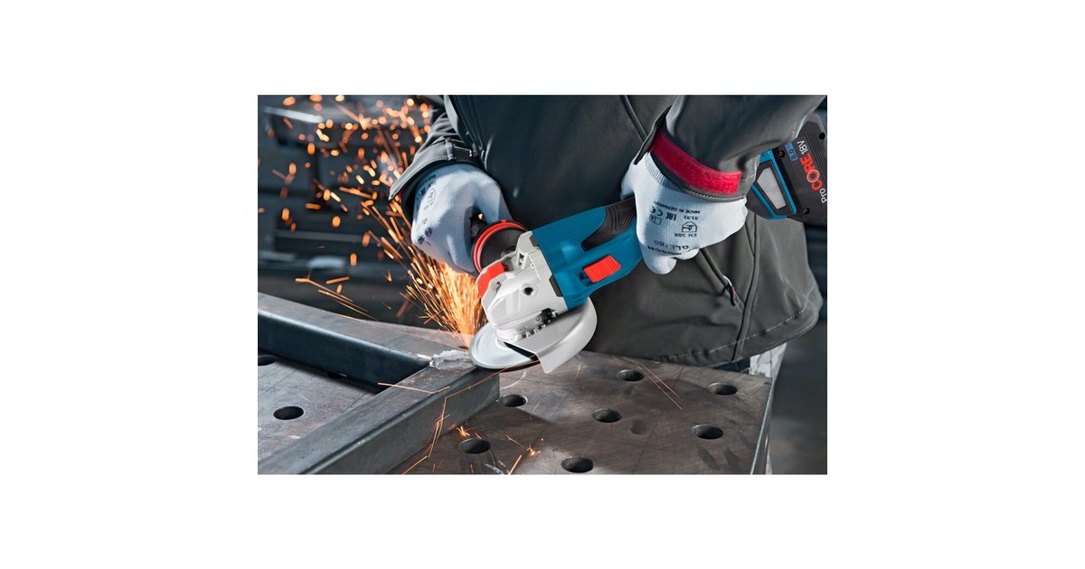 Bosch X-LOCK Akku-Winkelschleifer BITURBO GWX 18V-15 C Professional solo(blau/schwarz, ohne Akku und Ladegerät, in L-BOXX)